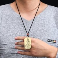 ❈ ❈ Tao Sở Treo Trang Trí Mặt Dây Chuyền Nữ Hoàng Vòng Cổ Đồng Mặt Dây Chuyền Bảo Vệ Cơ Thể An Toàn Cho Nam Nữ Mặt Dây Chuyền Mang Theo Tinh Tế 2502K21