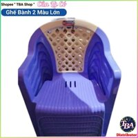 🍀 TBA SHOP 🍀Ghế nhựa dựa tay vịn Bành 2 Màu Lớn ,ghế dựa ngồi bàn thấp quán ăn đường phố