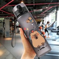 ✨ Tên in ✨ Bình nước cầm tay cho nam, bền và phong cách, có dây đeo, bình nước lạnh mờ tiện lợi, bình nước thể thao HOWZ