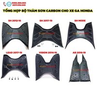 🔥 THẢM ĐỂ CHÂN SƠN CARBON HONDA SH 2012 - 19, SH MODE, AB, LEAD, VISION 🔥 Ảnh thật Sp