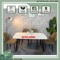 [ THANH LÝ ] Bàn Ghế Ăn Nhập Khẩu, Đá Ceramic