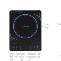 [ Thanh Lý ] Bếp hồng ngoại Midea MIR-T2018DD - Hàng Chính Hãng Mới 90% - Bảo Hành 12 tháng