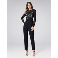 [ THANH LÝ ] BỘ ĐỒ BAY NỮ ĐEN TAY DÀI PHỐI REN / JUMPSUIT 2HAND / ĐỒ BAY REN DÀI ĐEN NỮ SECONDHAND / TIỆM ĐỒ TALY