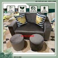 [ THANH LÝ ] Ghế Sofa 1,2m Tặng Kèm 2 Đôn, 2 Gối