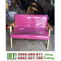 [ THANH LÝ ] Ghế sofa đôi khung gỗ thanh lý,ghế dài phòng khách