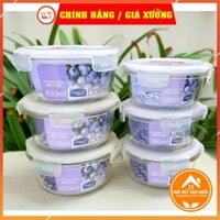 [ Thanh lý ] Hộp đựng thực phẩm, hộp đựng thức ăn, hộp thủy tinh giữ nhiệt Lock and lock 650ml và 380ml