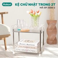 ( thanh lý) Kệ Chữ Nhật Trong Suốt 2T-3T Hokori , kệ để đồ cá nhân , kệ để đồ phòng tắm có bánh xe di chuyển linh hoạt