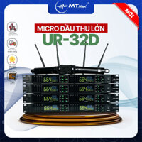[ Thanh Lý ] Micro Đầu Thu Lớn UR-32D -Micro Không Dây Karaoke, 4 Râu Bắt Sóng Xa 50M Karaoke Hội Nghị Sân Khấu Gia Đình