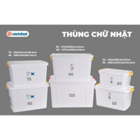 [ thanh lý nhanh ] Thùng 30l-55l Thùng nhựa có nắp đựng đồ có bánh xe Việt Nhật.