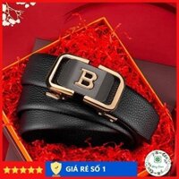 💯💯 Thắt lưng nam da PVC cao cấp, dây lưng nam mặt khóa tự động dây nịt da chữ B TLCB04 💯💯