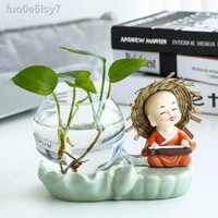 ◄ ♛♣◎The little người đàn ông tè ấm trà, bộ trà trẻ em, tè, cậu bé uống thú cưng, chú tiểu, cát tím