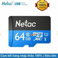 👑 Thẻ nhớ Micro SD Netac 64GB U1 Class10 | BH 3 Năm