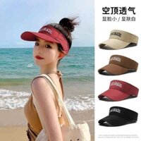 🔥 thể thao thoáng khí 🔥 Phong cách Hàn Quốc mũ lưỡi trai 2025 Mũ chống nắng nửa đầu mũ chống nắng mùa hè Mũ lưỡi trai hở chóp Chống tia UV có hàng sẵn ✧Màu Sắc Tương Phản Dopamine Mũ Nam Nữ Thể Thao Mùa Hè Tấm Che Nắng Rỗng Top Mũ Bóng Chày Chạy Hợp Thờ