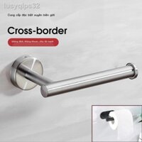 ▼ ● Thép Không Gỉ 304 Giá Treo Khăn Giấy Bấm Lỗ Giấy Cuộn Không Cần Keo 3M Kệ Phần Cứng Nhà Tắm Nhà Bếp Giá Treo Khăn Kh