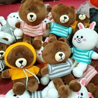 🐰 🐰 [THUBONGCAOCAP] 🐰 🐰 Thỏ Bông Cony - Gấu Bông Brown Đôi Áo Len - Áo Nỉ - Thú Nhồi Bông Đôi Cao Cấp 30cm