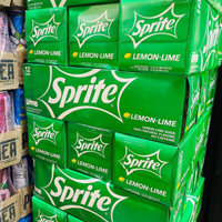 🥤🍋 THÙNG 12 LON NƯỚC NGỌT CÓ GA SODA HƯƠNG CHANH CHUA NGỌT CỦA MỸ SPRITE LEMON-LIME LON 355ML x 12 (4.4KG) U.S.A 🗽🇺🇸
