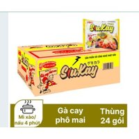 ( Thùng 24 gói ) Mì Siukay Gà Cay Phô Mai 129g