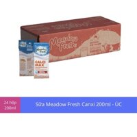 [ Thùng 24 Hộp ] Sữa Tươi Canxi Ít Béo MEADOW FRESH 200ML - Nhập Khẩu Úc