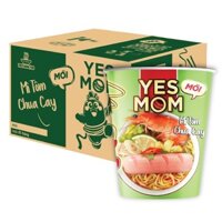 ( Thùng 24 ly ) Mì ly YesMom tôm chua cay 76g