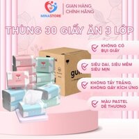 [ Thùng 30 gói ] giấy ăn đa năng cao cấp chính hãng GUMI - khăn giấy khô giành cho gia đình