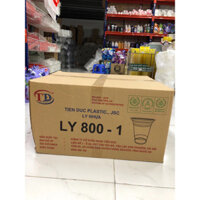 ( Thùng 500 Cái ) Cốc Nhựa Dùng Một Lần PP800ml > PP900ml Cốc Trà Chanh - Trà Tắc Khổng Lồ ( Không Kèm Nắp ).