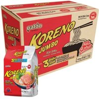 ( Thùng Sỉ ) Mì Koreno Jumbo 2 Vị Kim chi Bò Cay