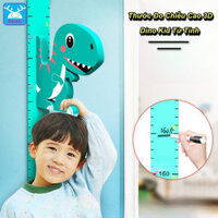 🎉 Thước Đo Chiều Cao 3D Dino Kid Hít Nam Châm Từ Tính ( Bút tẩy + Thước dây ) 🎁🎁🎁