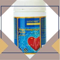 [ Thuốc Tốt 814 ] Viên Uống Dầu Cá Mega Omega 3,6,9 Plus Q10 Vitatree Duy Trì Sức Khỏe Tim Mạch - hộp 120 viên