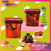 [ Tiệm Ăn Vặt MonTy ] Combo 1 hộp Kẹo Socola đen Truffle Hình vuông 158g món ăn tráng miệng trà chiều 3 vị siêu ngon