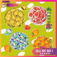 [ Tiệm ăn vặt MonTy] Combo 1000g Kẹo dẻo trái cây 3D - Vị sầu riêng, dâu tây, dừa và xoài tự nhiên