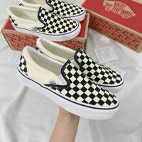 [ Tiệm giày ] Giày sneaker Van’ss Caro Silip on đen trắng