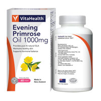 ✅ Tinh dầu hoa Anh thảo nguyên chất và Vitamin E thiên nhiên Vitahealth Evening Primrose Oil 1000mg, New Zealand.