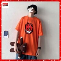 💥 Tổng Kho Sỉ Áo Thun 💥 DEALSOCK_Áo Thun Nam Nữ Mùa Hè Màu Cam BUR FIRE Siêu Nổi