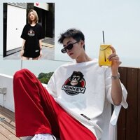 💥 Tổng Kho Sỉ Áo Thun 💥 Áo Thun Nam Nữ Fom Rộng Tay Lỡ Monkey Slogan Siêu Chất