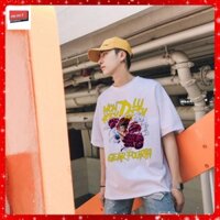 💥 Tổng Kho Sỉ Áo Thun 💥 Áo Thun Nam Tay Lỡ Unisex Màu Trắng Monkey D.luffy gear fourth | One Piece