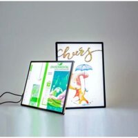 ( Tổng Kho Sỉ ) Bảng hộp đèn led menu A2,A3,A4, Khung tranh điện Để Bàn, Treo tường.
