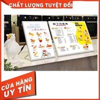 ( Tổng Kho Sỉ ) Bảng hộp đèn led menu A2,A3,A4, 60x80 Khung tranh điện Để Bàn, Treo tường.