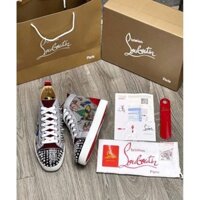 [ Tổng Kho Tuấn Tú ] - Giày Cao Cổ- Giày Cao Cổ Mắt Ghép Đính Đá Gót Đỏ  - Hàng Có Sẵn