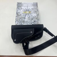 [ Tổng Kho Tuấn Tú ] - Túi CD - Túi Chéo CD Đen Yên Ngựa Nam Nữ Kèm Box - Hàng Có Sẵn
