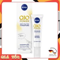 💯 [ TOP BÁN CHẠY ] 💥 Kem Dưỡng Mắt Nivea Q10 Power Anti Falten Augenpflege, 15 ml 🔥 🇩🇪