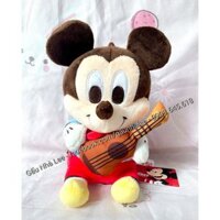 [ Toreba - Hàng chính hãng Nhật Bản ] Bé gấu bông Mickey Mouse cầm đàn, size 20cm, lông đẹp mịn xịn sò, mới 100% tem tag