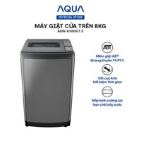 [ [TRẢ GÓP 0%] Freeship Toàn Quốc - Máy giặt cửa trên Aqua 8kg AQW-KS80GT.S ]