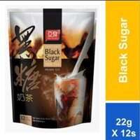 🇲🇾 Trà sữa đường đen🧋AH HUAT Black Sugar Milk Tea 22gm X12 thanh - HALAL _ MALAYSIA 🇲🇾