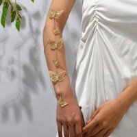 #有点仙~ ~ Trang trí Phong cách dân tộc Dây chuyền cánh tay bướm độc đáo Phù hợp với Niche Dây chuyền cánh tay có thể điều chỉnh đơn giản#3.4