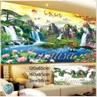 - Tranh đính đá lưu thủy sinh tài ' y8068(160x85cm2). Df863(160x80)/ y8069(200x98)/ y8067(120x65). Df864(2mx100). Df862