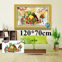 - Tranh đính đá  Mâm ngũ quả Y8289 (120X70cm) y8288 (80x50cm)