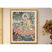 - tranh thêu chữ thập Phật mẹ quan âm e210 (60x80)cm