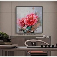 - TRANH THÊU KÍN HOA MẪU ĐƠN ĐẸP TT2759 (50X50)