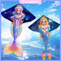 ✨ Treasure2025 Diều Weifang mới cho trẻ em, hình nàng tiên cá, dành cho người lớn, cô gái nổi tiếng trên internet, cao cấp, đặc biệt, gió siêu nhỏ dễ bay