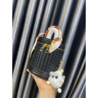 ( Trường Trần Túi Tặng kèm Phụ kiện Khăn Móc) Túi Xách Nữ 2 Ngăn Dáng Trụ Đứng Tote Túi Đeo Chéo - Túi Đeo Vai Trẻ Trung